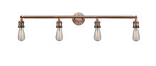 Innovations Lighting 215NH-AC - Bare Bulb 4 Light Bath Vanity Light