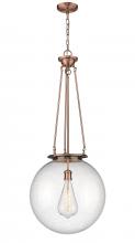 Innovations Lighting 221-1P-AC-G204-18 - Beacon - 1 Light - 18 inch - Antique Copper - Chain Hung - Pendant
