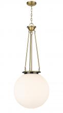 Innovations Lighting 221-1P-BB-G201-18 - Beacon - 1 Light - 18 inch - Brushed Brass - Chain Hung - Pendant