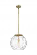 Innovations Lighting 221-1S-BB-G1215-14 - Athens Water Glass - 1 Light - 13 inch - Brushed Brass - Stem Hung - Pendant