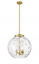 Innovations Lighting 221-3S-SG-G1215-16 - Athens Water Glass - 3 Light - 16 inch - Satin Gold - Stem hung - Pendant