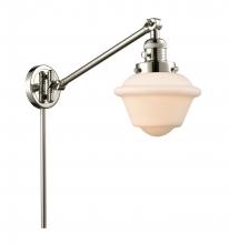 Innovations Lighting 237-PN-G531 - Oxford - 1 Light - 8 inch - Polished Nickel -Adjustable Swing Arm