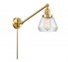 Innovations Lighting 237-SG-G172-LED - Fulton - 1 Light - 8 inch - Satin Gold -Adjustable Swing Arm