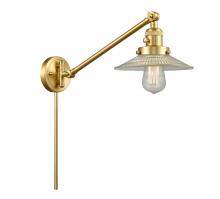 Innovations Lighting 237-SG-G2 - Halophane - 1 Light - 9 inch - Satin Gold -Adjustable Swing Arm