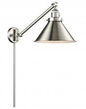 Innovations Lighting 237-SN-M10-SN - Briarcliff - 1 Light - 10 inch - Brushed Satin Nickel -Adjustable Swing Arm