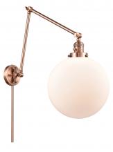 Innovations Lighting 238-AC-G201-12 - Beacon - 1 Light - 12 inch - Antique Copper -Adjustable Swing Arm