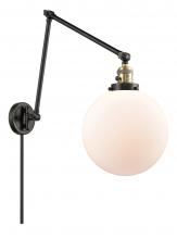 Innovations Lighting 238-BAB-G201-10 - Beacon - 1 Light - 10 inch - Black Antique Brass -Adjustable Swing Arm