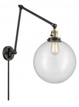 Innovations Lighting 238-BAB-G202-12 - Beacon - 1 Light - 12 inch - Black Antique Brass -Adjustable Swing Arm
