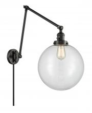 Innovations Lighting 238-BK-G202-12 - Beacon - 1 Light - 12 inch - Matte Black -Adjustable Swing Arm