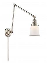 Innovations Lighting 238-PN-G181S - Canton - 1 Light - 8 inch - Polished Nickel -Adjustable Swing Arm