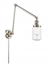 Innovations Lighting 238-PN-G312 - Dover - 1 Light - 5 inch - Polished Nickel -Adjustable Swing Arm
