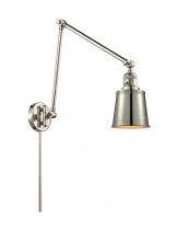 Innovations Lighting 238-PN-M9-PN - Addison - 1 Light - 8 inch - Polished Nickel -Adjustable Swing Arm