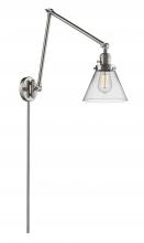 Innovations Lighting 238-SN-G42 - Cone - 1 Light - 8 inch - Brushed Satin Nickel -Adjustable Swing Arm