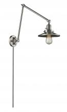 Innovations Lighting 238-SN-M2-LED - Railroad - 1 Light - 8 inch - Brushed Satin Nickel -Adjustable Swing Arm