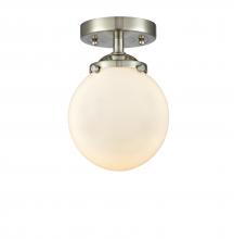 Innovations Lighting 284-1C-SN-G201-6 - Beacon - 1 Light - 6 inch - Brushed Satin Nickel - Semi-Flush Mount