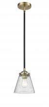 Innovations Lighting 284-1S-BAB-G64 - Cone - 1 Light - 6 inch - Black Antique Brass - Stem hung - Mini Pendant