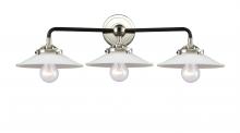 Innovations Lighting 284-3W-BPN-G1-LED - Halophane 3 Light Bath Vanity Light
