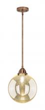 Innovations Lighting 288-1S-AC-G208-10 - Beacon - 1 Light - 10 inch - Antique Copper - Stem hung - Mini Pendant