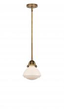 Innovations Lighting 288-1S-BB-G321 - Olean - 1 Light - 7 inch - Brushed Brass - Stem hung - Mini Pendant
