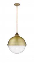 Innovations Lighting 288-1S-BB-HFS-124-BB - Hampden - 1 Light - 13 inch - Brushed Brass - Stem hung - Pendant