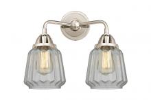 Innovations Lighting 288-2W-PN-G142 - Chatham - 2 Light - 14 inch - Polished Nickel - Bath Vanity Light