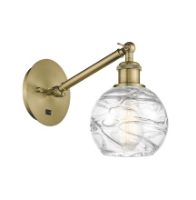 Innovations Lighting 317-1W-AB-G1213-6CL - Athens Deco Swirl - 1 Light - 6 inch - Antique Brass - Sconce