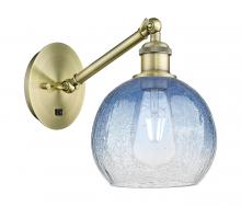 Innovations Lighting 317-1W-AB-G483-8SB - Brookhaven Globe - 1 Light - 8 inch - Antique Brass - Sconce