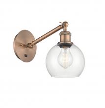 Innovations Lighting 317-1W-AC-G122-6 - Athens - 1 Light - 6 inch - Antique Copper - Adjustable Sconce