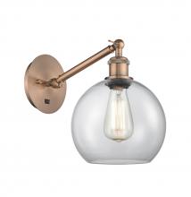 Innovations Lighting 317-1W-AC-G122-8 - Athens - 1 Light - 8 inch - Antique Copper - Adjustable Sconce