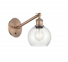 Innovations Lighting 317-1W-AC-G124-6 - Athens - 1 Light - 6 inch - Antique Copper - Adjustable Sconce