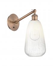 Innovations Lighting 317-1W-AC-G480-6OP - Brookhaven Almond - 1 Light - 6 inch - Antique Copper - Sconce