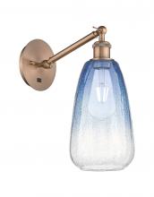 Innovations Lighting 317-1W-AC-G480-6SB - Brookhaven Almond - 1 Light - 6 inch - Antique Copper - Sconce