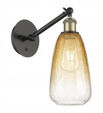 Innovations Lighting 317-1W-BAB-G480-6AM - Brookhaven Almond - 1 Light - 6 inch - Black Antique Brass - Sconce