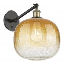 Innovations Lighting 317-1W-BAB-G481-10AM - Brookhaven Sphere - 1 Light - 11 inch - Black Antique Brass - Sconce