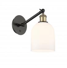 Innovations Lighting 317-1W-BAB-G558-6GWH - Bella - 1 Light - 6 inch - Black Antique Brass - Adjustable Sconce
