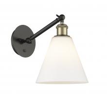 Innovations Lighting 317-1W-BAB-GBC-81 - Berkshire - 1 Light - 8 inch - Black Antique Brass - Adjustable Sconce