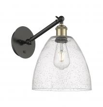 Innovations Lighting 317-1W-BAB-GBD-94 - Bristol - 1 Light - 9 inch - Black Antique Brass - Sconce