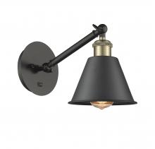 Innovations Lighting 317-1W-BAB-M8-LED - Smithfield - 1 Light - 7 inch - Black Antique Brass - Adjustable Sconce
