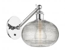 Innovations Lighting 317-1W-PC-G555-8CL - Ithaca - 1 Light - 8 inch - Polished Chrome - Adjustable Sconce