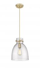 Innovations Lighting 410-1PM-CB-G412-10SDY - Newton Bell - 1 Light - 10 inch - Champagne Bronze - Cord hung - Pendant