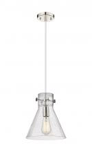 Innovations Lighting 410-1PM-PN-G411-10SDY - Newton Cone - 1 Light - 10 inch - Polished Nickel - Cord hung - Pendant