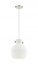 Innovations Lighting 410-1PM-PN-M410-10W - Newton Sphere - 1 Light - 10 inch - Polished Nickel - Cord hung - Pendant