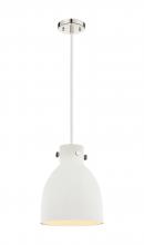 Innovations Lighting 410-1PM-PN-M412-10W - Newton Bell - 1 Light - 10 inch - Polished Nickel - Cord hung - Pendant