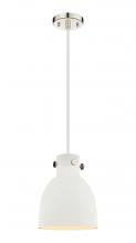Innovations Lighting 410-1PS-PN-M412-8W - Newton Bell - 1 Light - 8 inch - Polished Nickel - Cord hung - Pendant