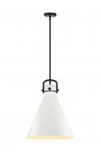 Innovations Lighting 410-1SL-BK-M411-16W - Newton Cone - 1 Light - 16 inch - Matte Black - Pendant