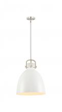 Innovations Lighting 410-1SL-PN-M412-14W - Newton Bell - 1 Light - 14 inch - Polished Nickel - Pendant