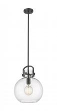 Innovations Lighting 410-1SM-BK-G410-12CL - Newton Sphere - 1 Light - 12 inch - Matte Black - Mini Pendant