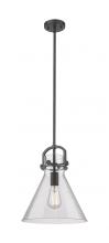 Innovations Lighting 410-1SM-BK-G411-12SDY - Newton Cone - 1 Light - 12 inch - Matte Black - Mini Pendant