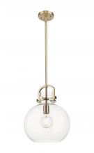 Innovations Lighting 410-1SM-CB-G410-12CL - Newton Sphere - 1 Light - 12 inch - Champagne Bronze - Stem Hung - Mini Pendant