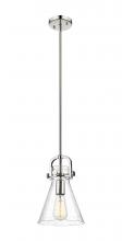 Innovations Lighting 410-1SS-PN-G411-8SDY - Newton Cone - 1 Light - 8 inch - Polished Nickel - Mini Pendant